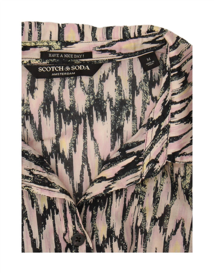 Camicetta da donna con motivo astratto Scotch & Soda UK 14 Rosa medio