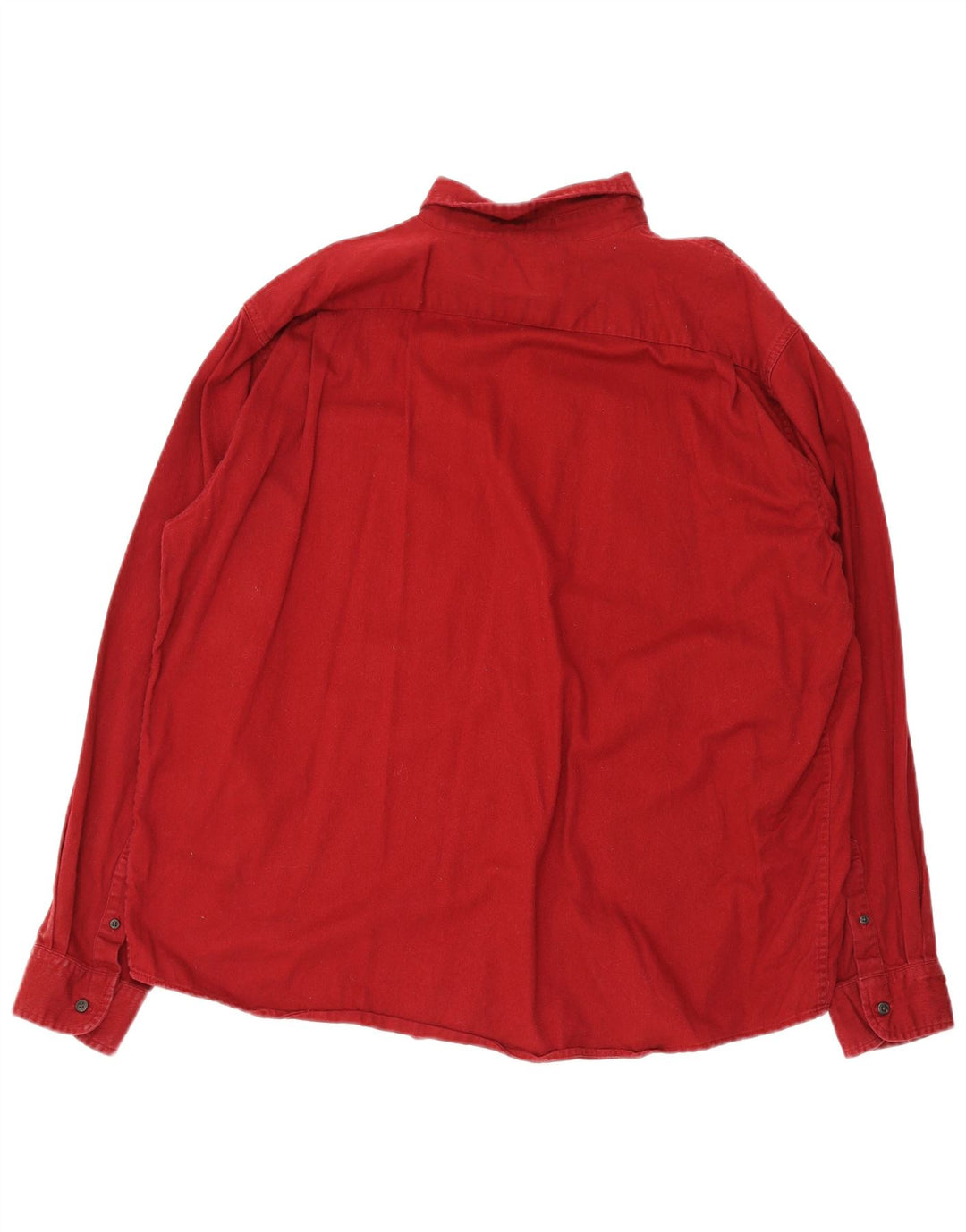 Wrangler Herren-Hemd mit normaler Passform, XL, rote Baumwolle