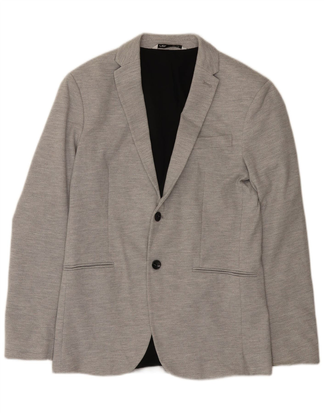 Zara Herre 2-knaps blazerjakke UK 38 Medium Grå