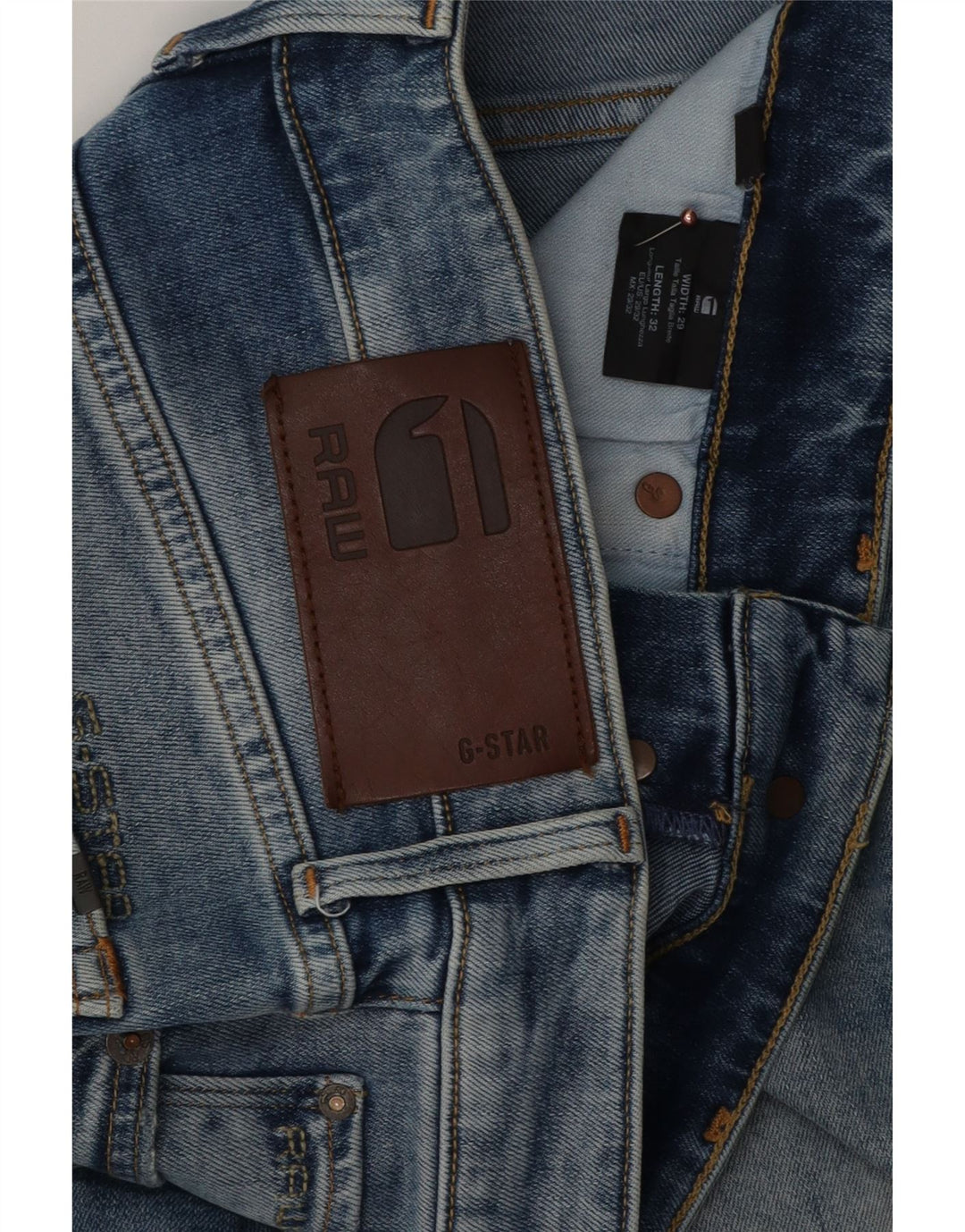 G-Star Herre 3301 Slim Jeans W29 L29 Blå Bomuld