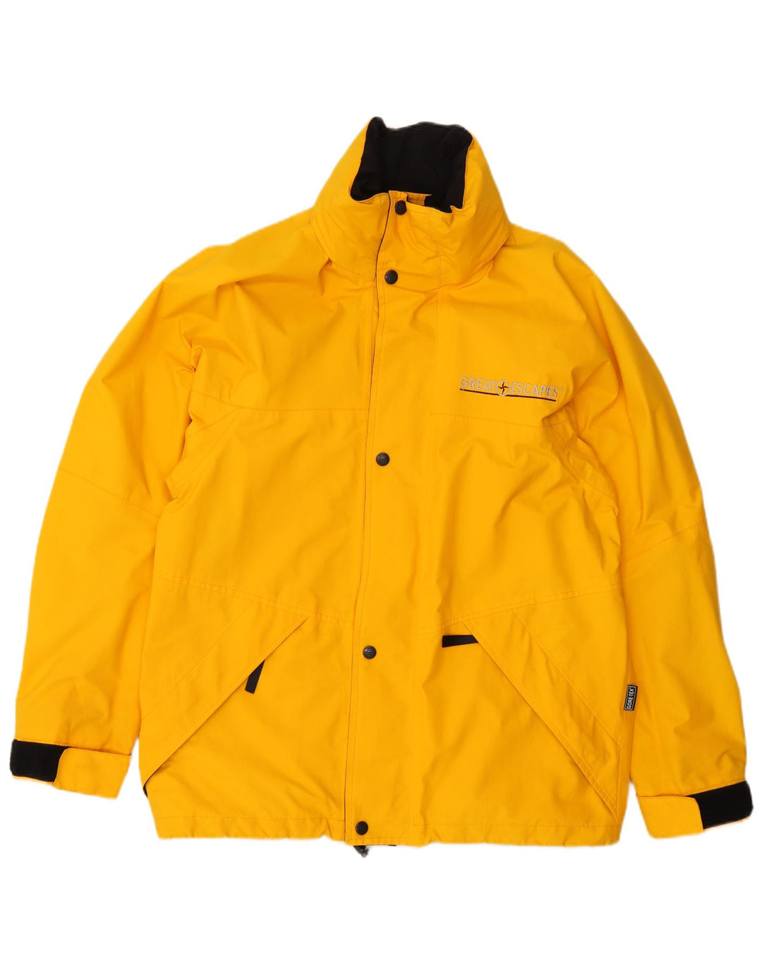 Great Escapes Mens Gore-Tex Windbreaker Jacket UK 38 Medium Yellow
