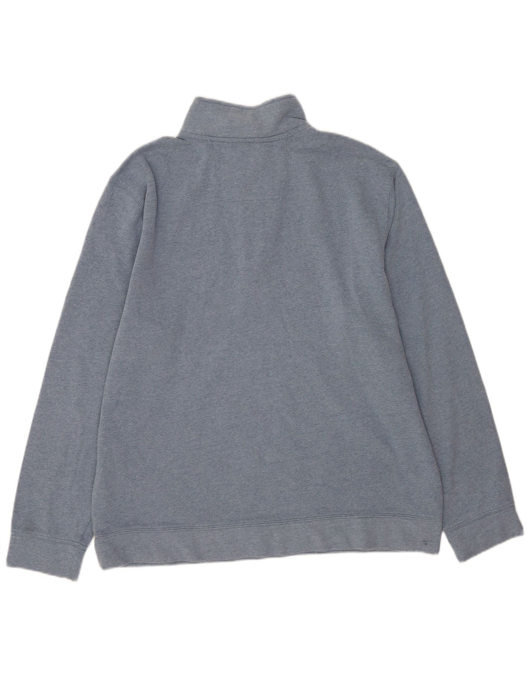 Nautica Mens Zip Neck Sweatshirt Jumper XL Blue