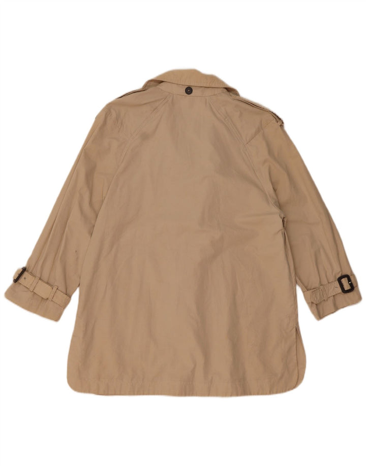 Zara Womens Oversized Trench Coat UK 10 Small Beige