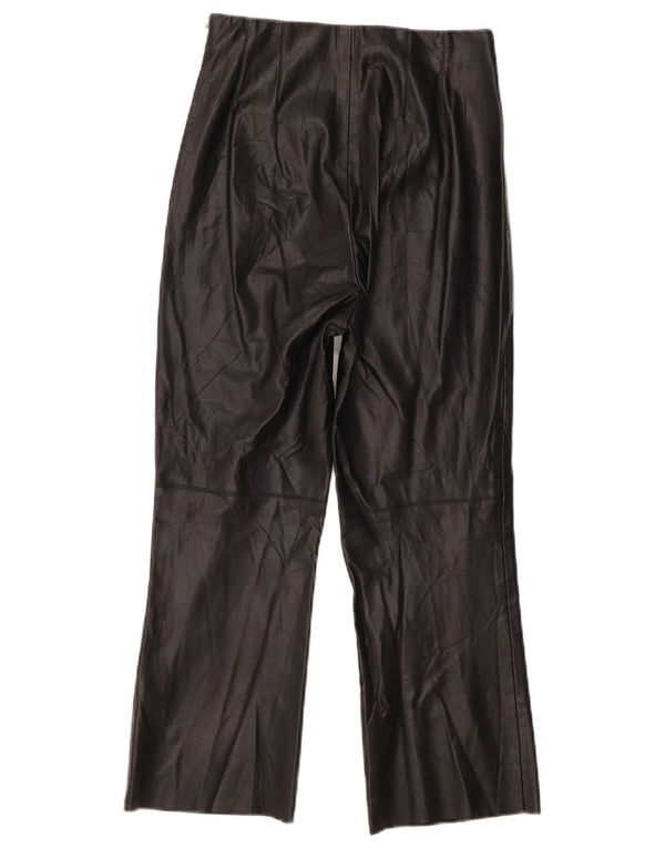 Pantaloni corti in ecopelle Zara da donna piccoli W26 L24 neri