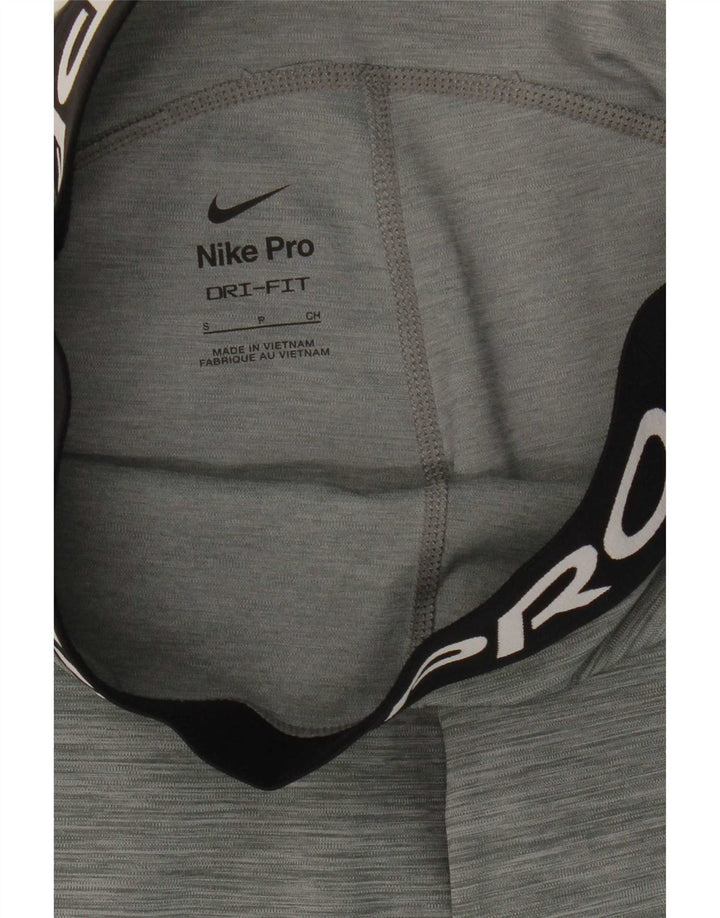 Nike Womens Dri Fit Graphic Leggings UK 8 Small  Grey Flecked