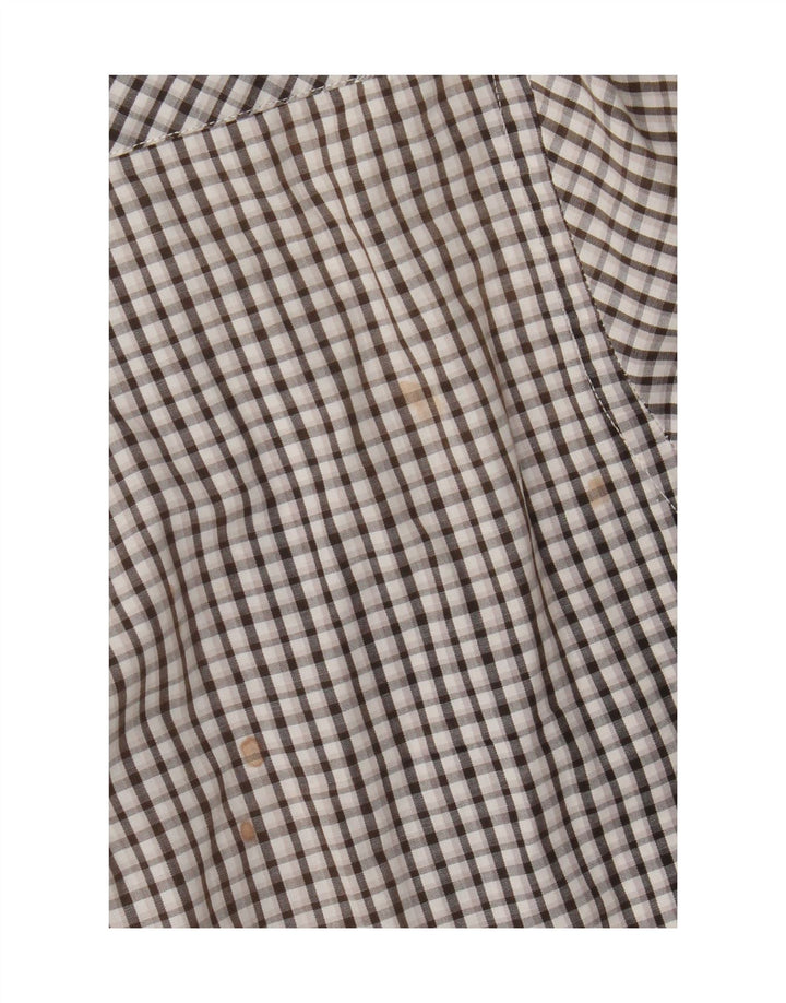 Camicia Carrera da uomo vestibilità regolare, cotone a quadri neri grandi