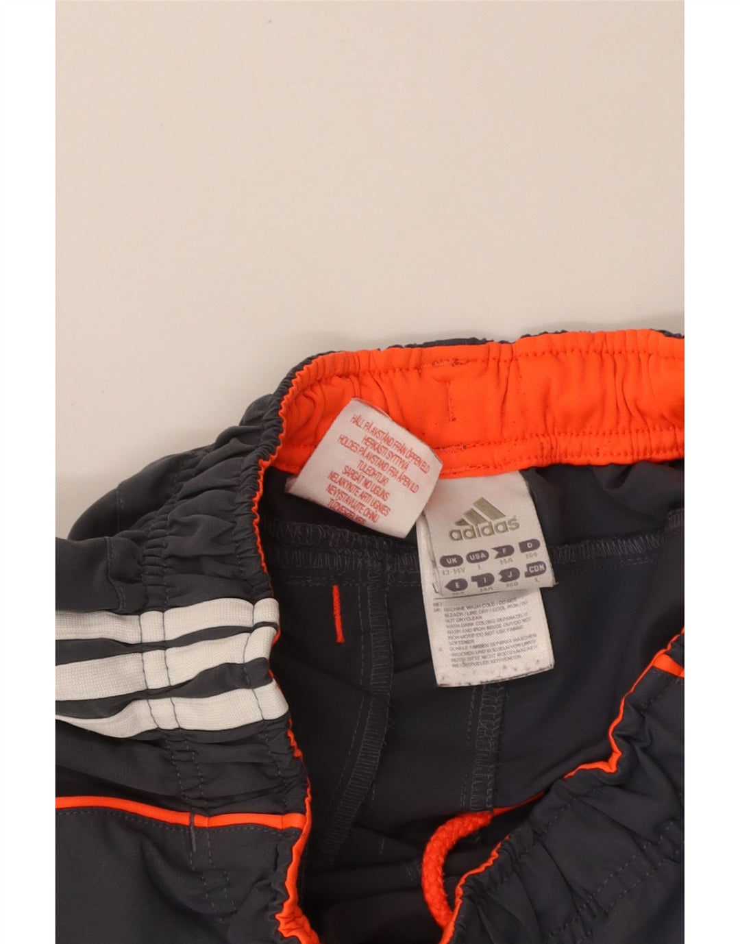 ADIDAS Boys Sport Shorts 13-14 Years  Navy Blue Polyester