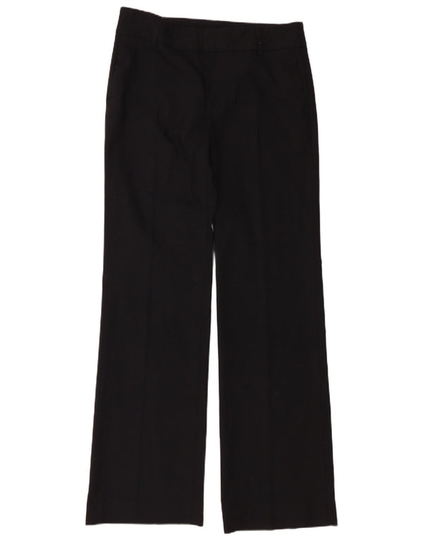 Zara Womens High Waist Bootcut Suit Trousers EU 40 Medium W30 L34 Black