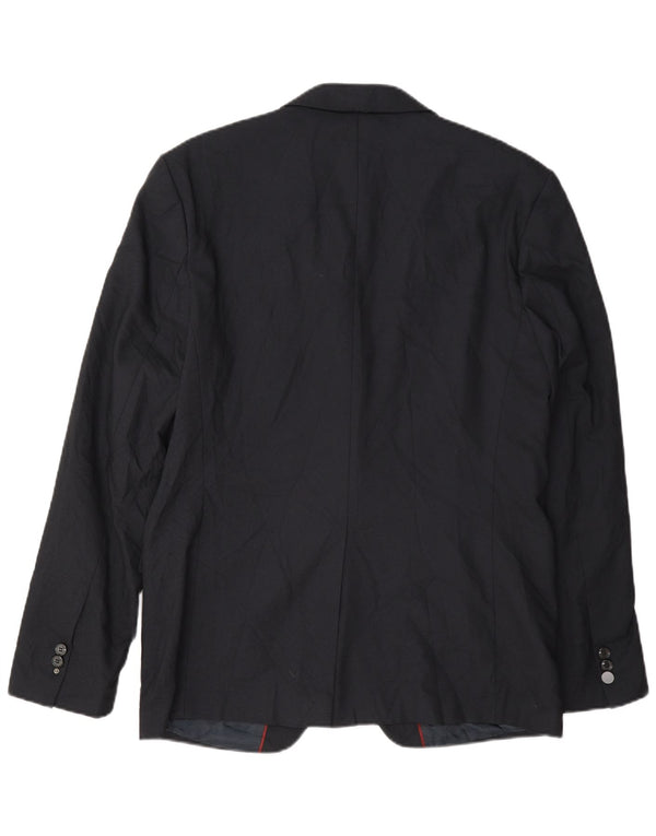 Zara Chaqueta tipo blazer de 2 botones para hombre EU 52 Grande Azul marino