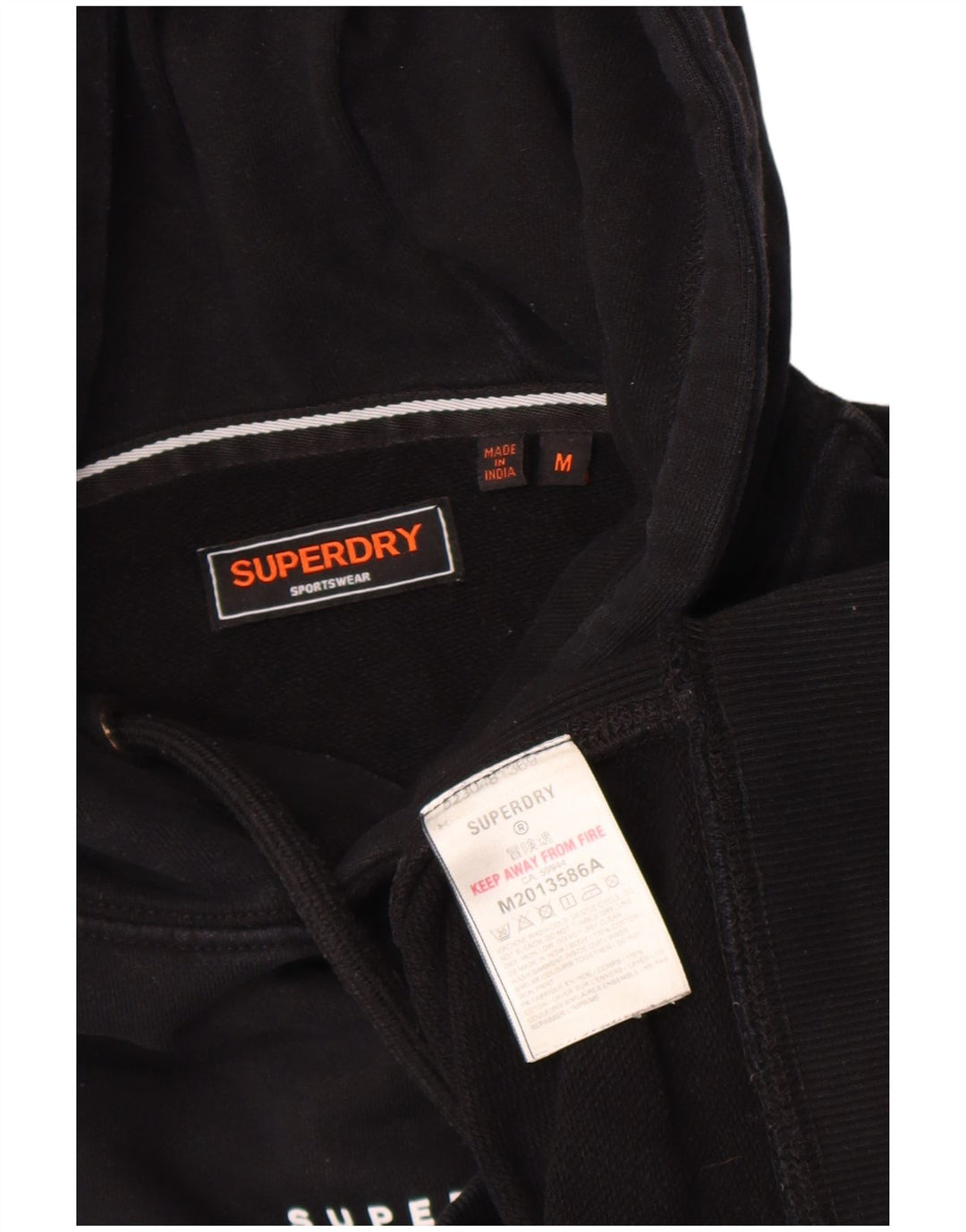 Superdry Hættetrøje til mænd mellem sort bomuld