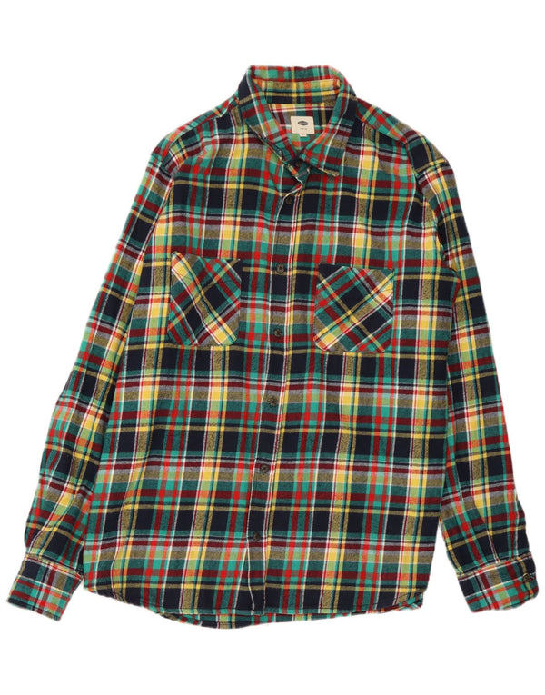 Scout Mens Flannel Shirt Large Multicoloured Check Cotton