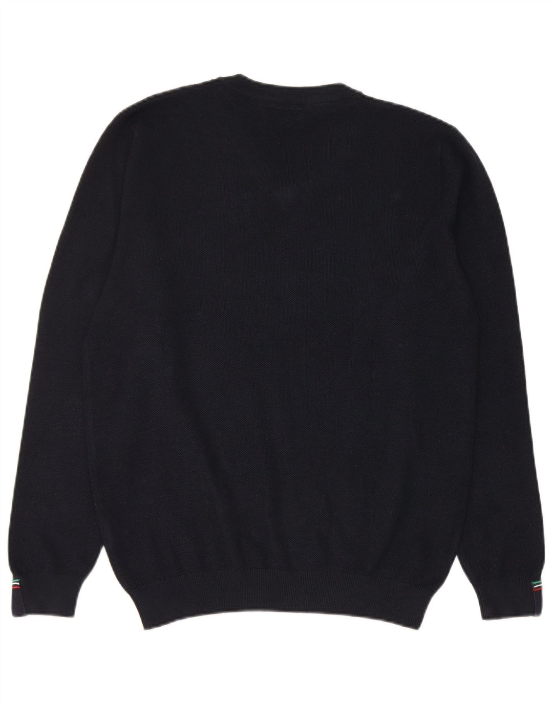Avirex Mens V-Neck Jumper Sweater Medium Navy Blue Viscose