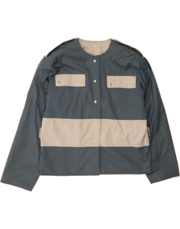 INCOM Womens Bomber Jacket IT 46 Large Grey Colourblock