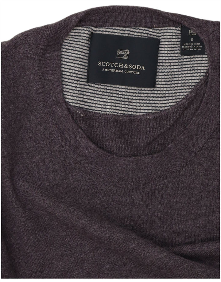 Scotch & Soda Mens Crew Neck Jumper Sweater Small Purple