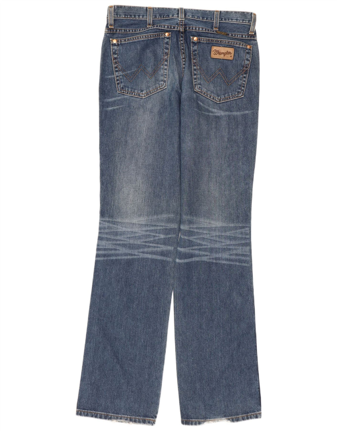 Wrangler Mens Evolution Straight Jeans W32 L34 Blue Cotton