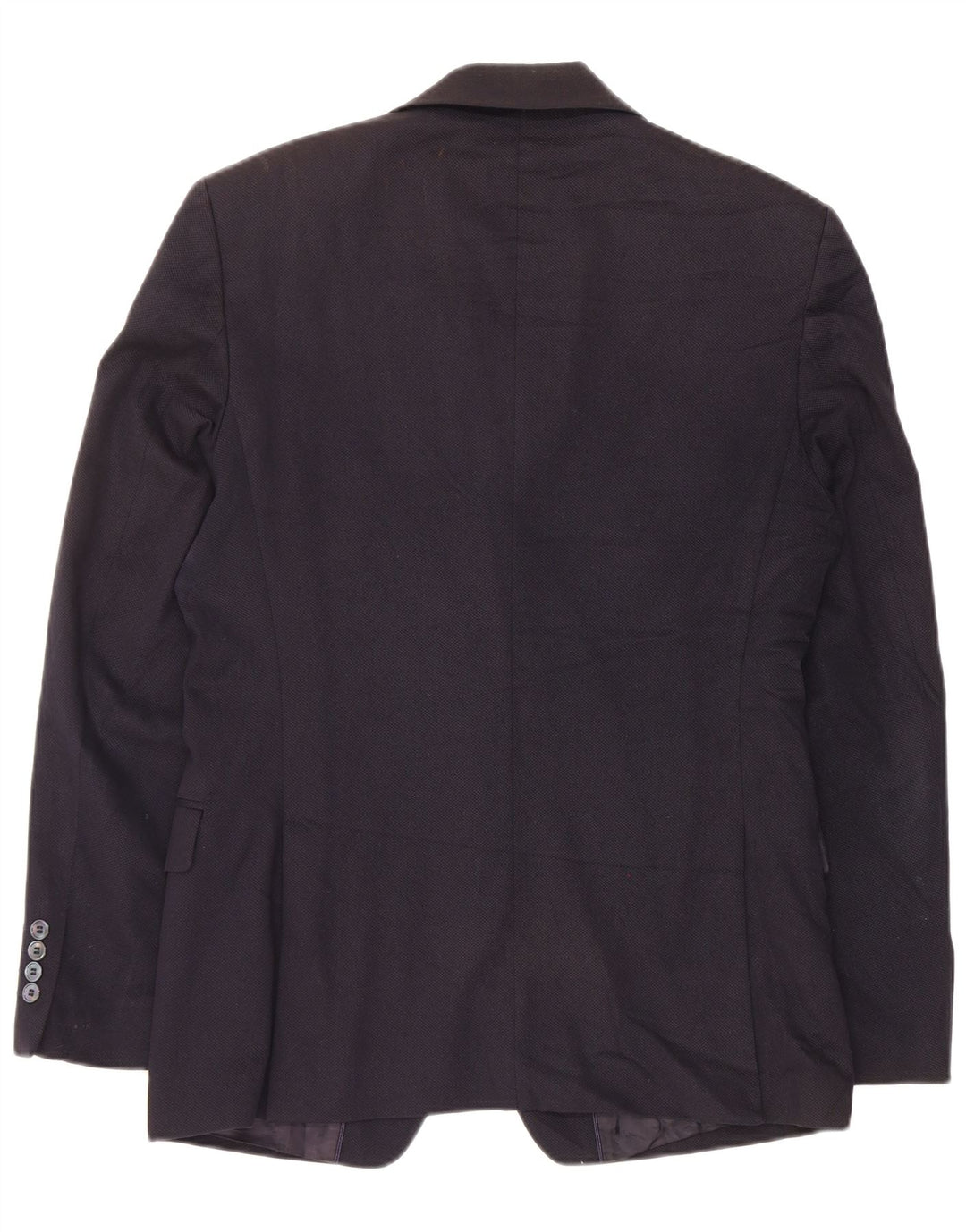 Giacca blazer da uomo a 2 bottoni Zara EU 48 cotone blu navy medio