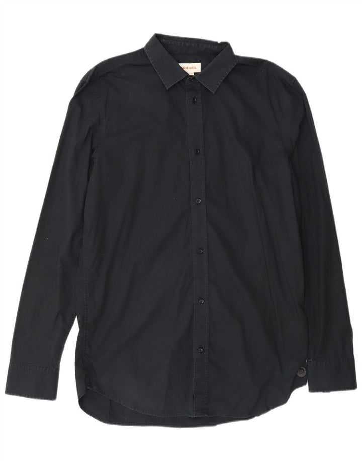 Camicia da uomo Diesel XL in cotone nero