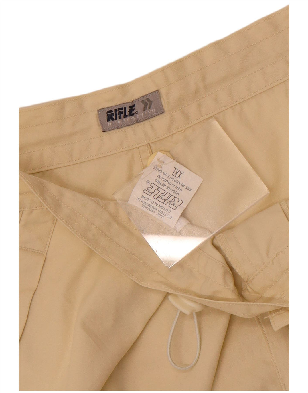 Rifle Mens Bermuda Shorts 2XL W38 Beige Cotton
