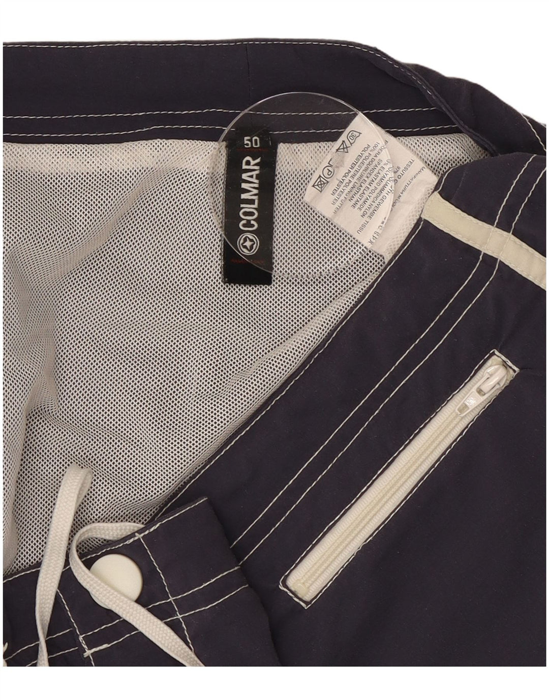 Colmar Mens Swimming Shorts IT 50 Large Navy Blue Polyamide