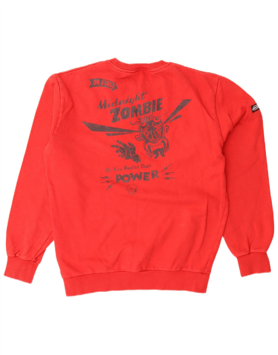 Superdry muški džemper srednje crvene boje s grafičkim motivima