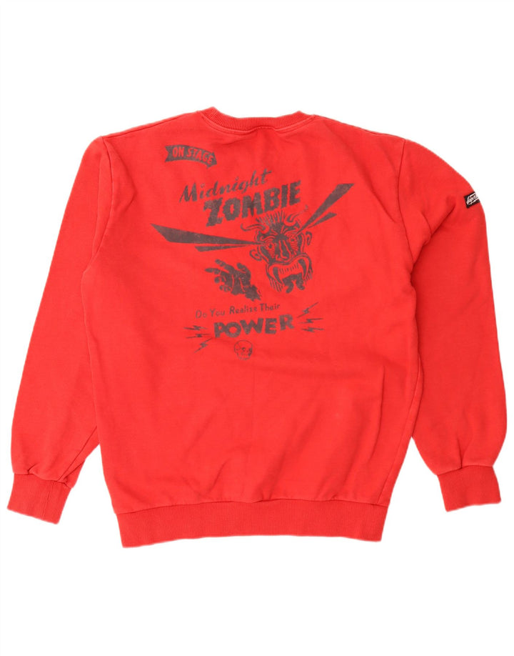 Superdry muški džemper srednje crvene boje s grafičkim motivima