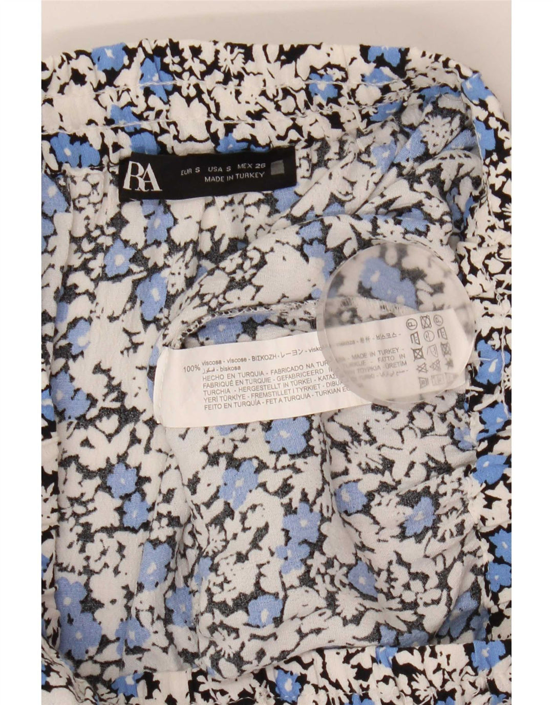 Zara Womens Hot Pants Small W26 Multicolored Floral Viscose
