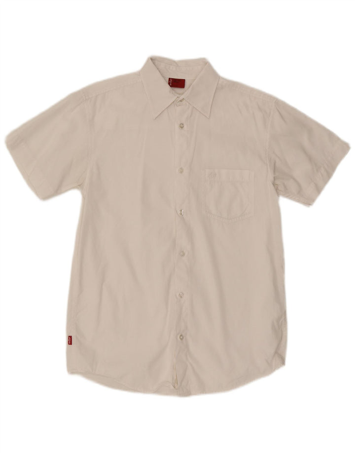 Levi's Mens Short Sleeve Shirt Small White Cotton