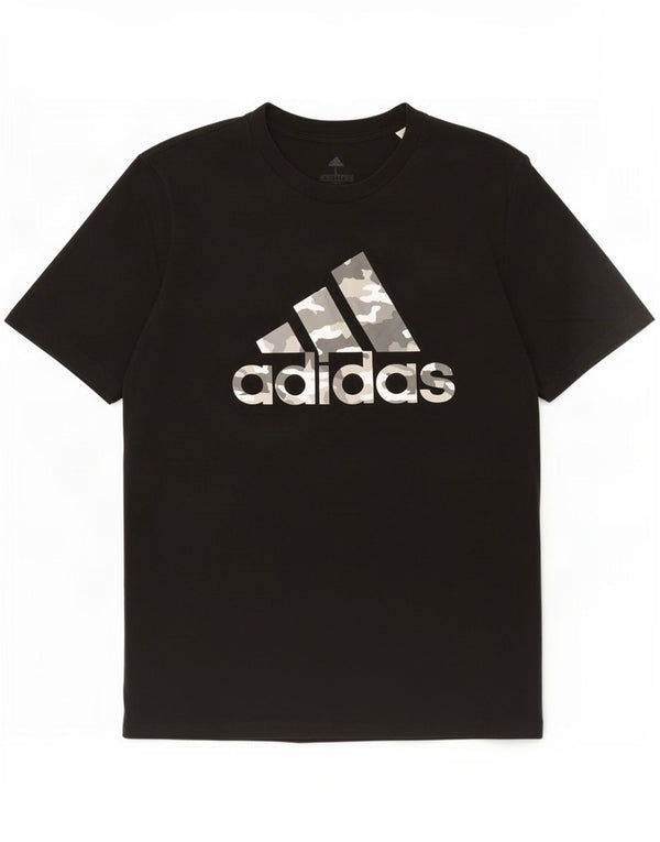 Adidas Mens Graphic T-Shirt Top Large Black Cotton