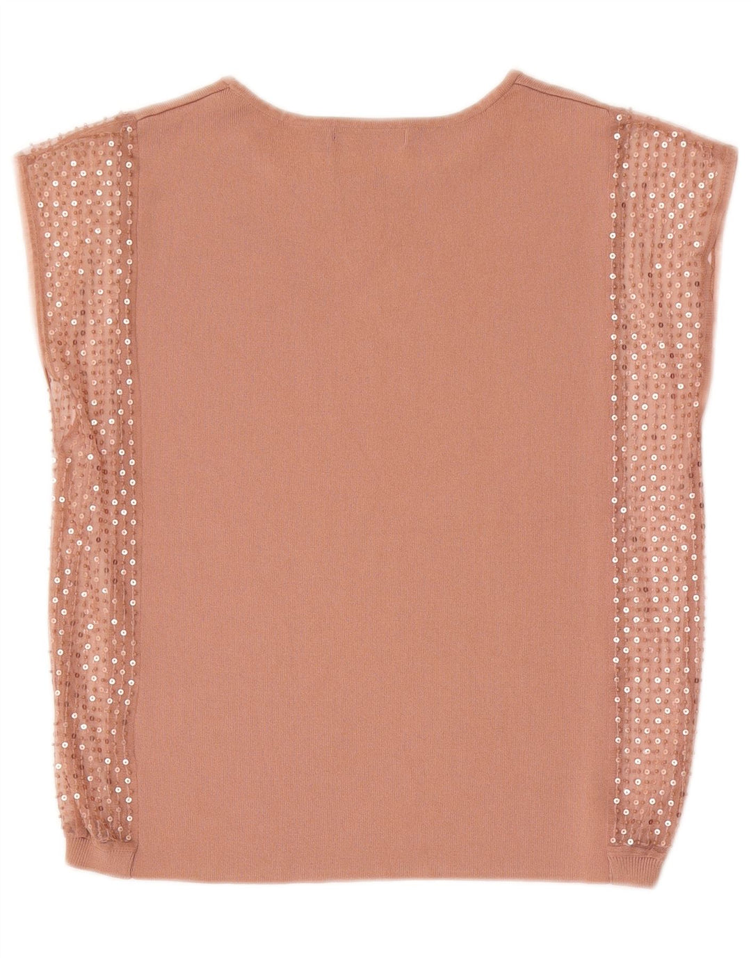 Zara Dame Bluse Top UK 14 Medium Beige