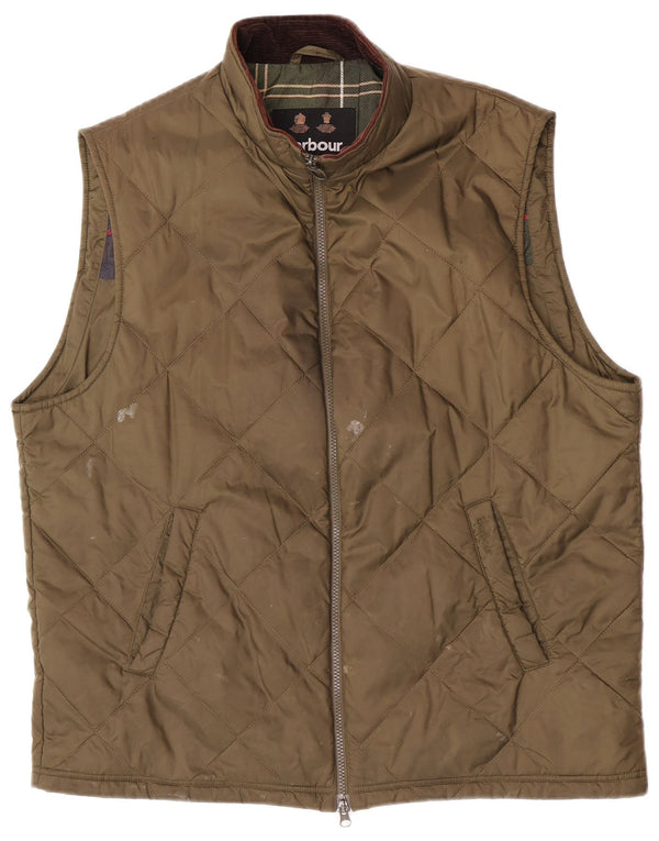 Chaleco acolchado Barbour para hombre UK 42 XL Poliamida caqui