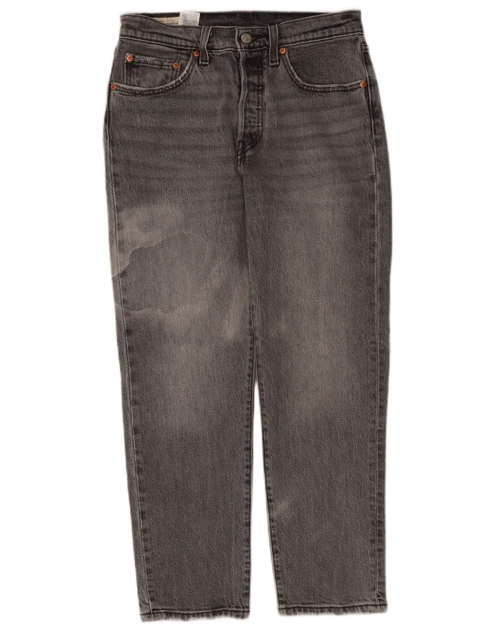Levi's Womens 501 Straight Jeans W27 L26 Grey Cotton