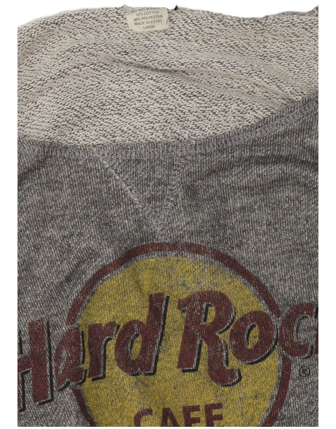 Hard Rock Cafe Womens Off Shoulder Sweatshirt Jumper UK 16 Large Grey