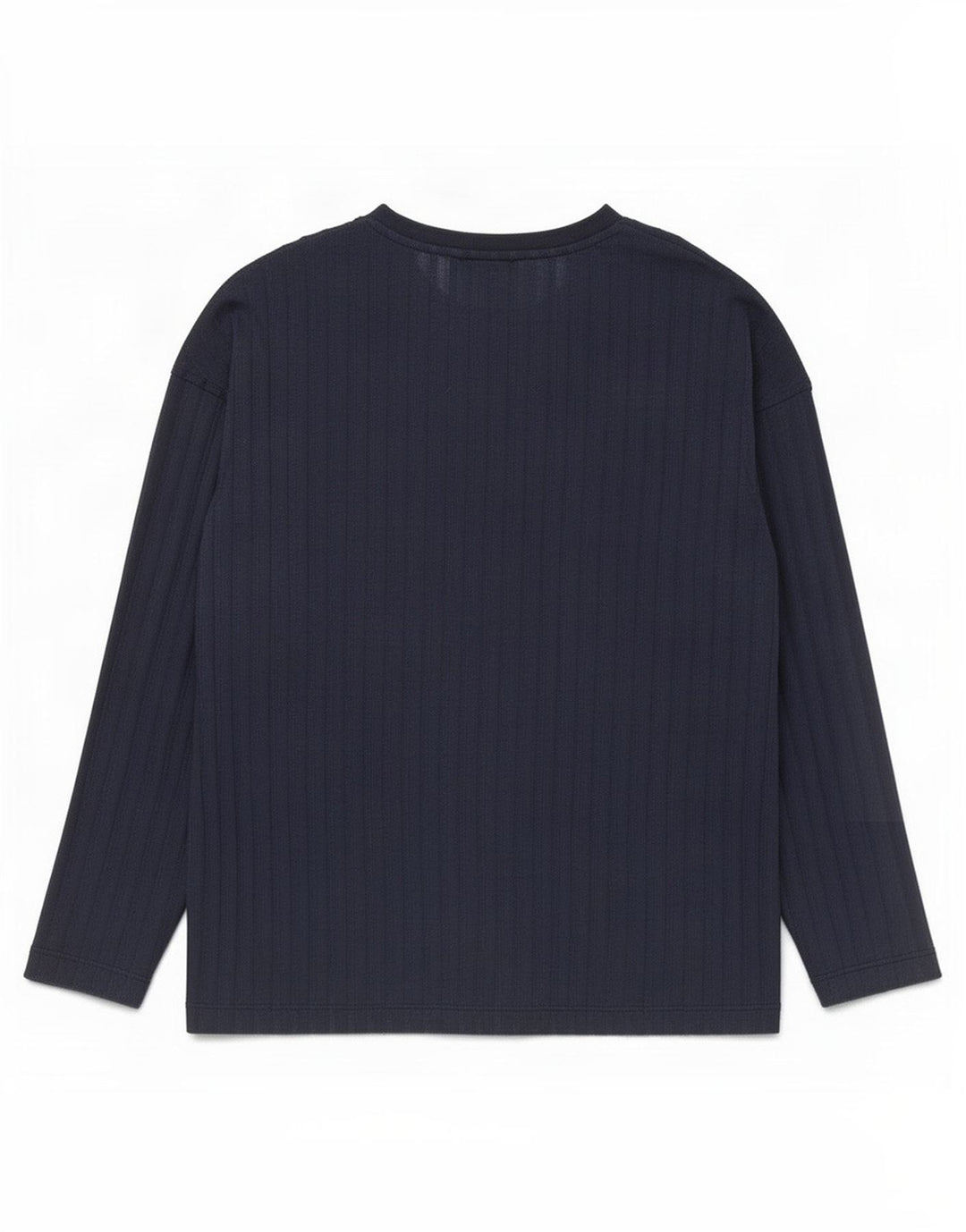 Marks & Spencer Dame Top Langærmet UK 12 Medium Navy Blue Polyester