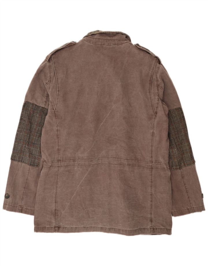 BELFE Giacca militare da uomo IT 42 XL Cotone grigio