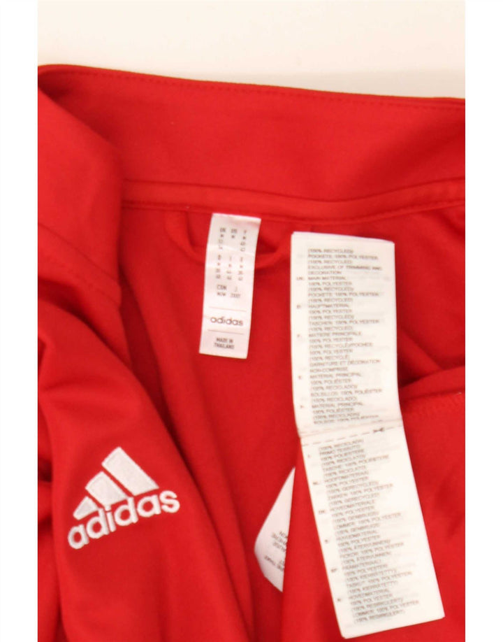 Giacca da tuta da donna Adidas Aeroready UK 12/14 poliestere rosso medio