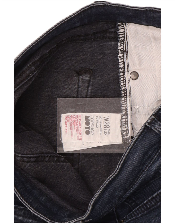 Topshop Womens Skinny Jeans W28 L28 Navy Blue Polyester