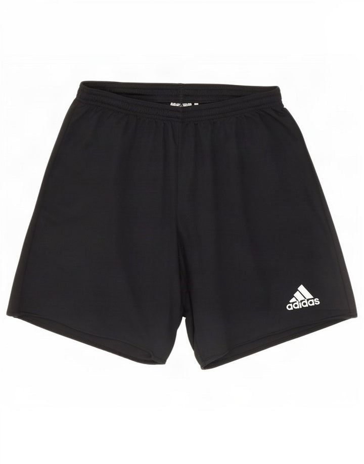 Ανδρικό αθλητικό σορτς Adidas Climalite από μικρό μαύρο πολυεστέρα