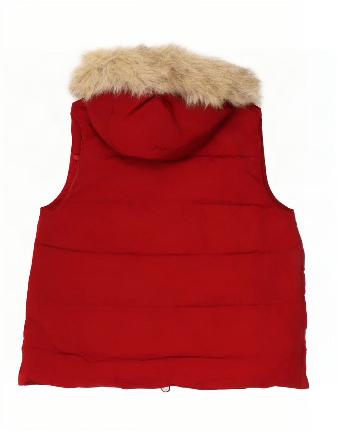 Gap Gilet rembourré à capuche pour femme UK 14 Rouge moyen Polyester