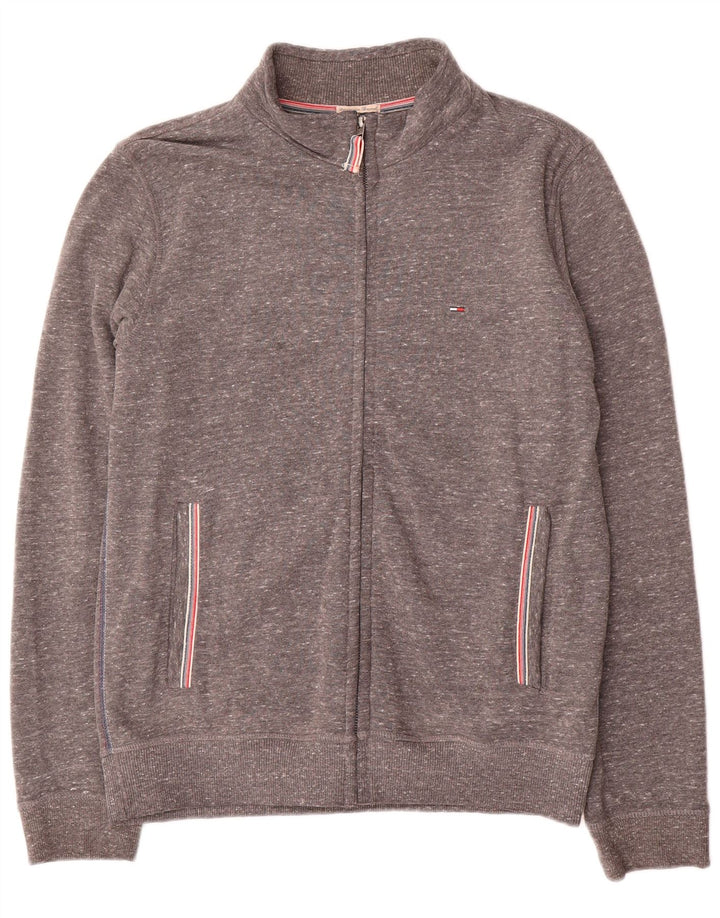 Tommy Hilfiger Veste de survêtement pour femme UK 16 Large Gris Moucheté