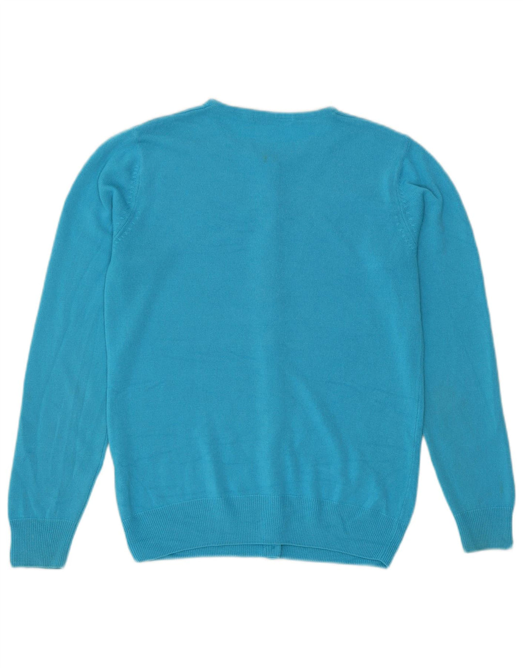Marks & Spencer Womens Cardigan Sweater UK 8 Small Turquoise Acrylic