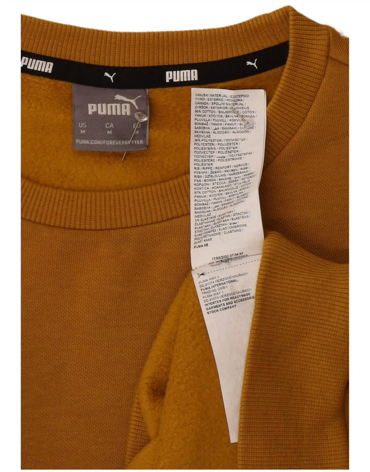Puma Herre sweatshirt Jumper Medium Gul Bomuld