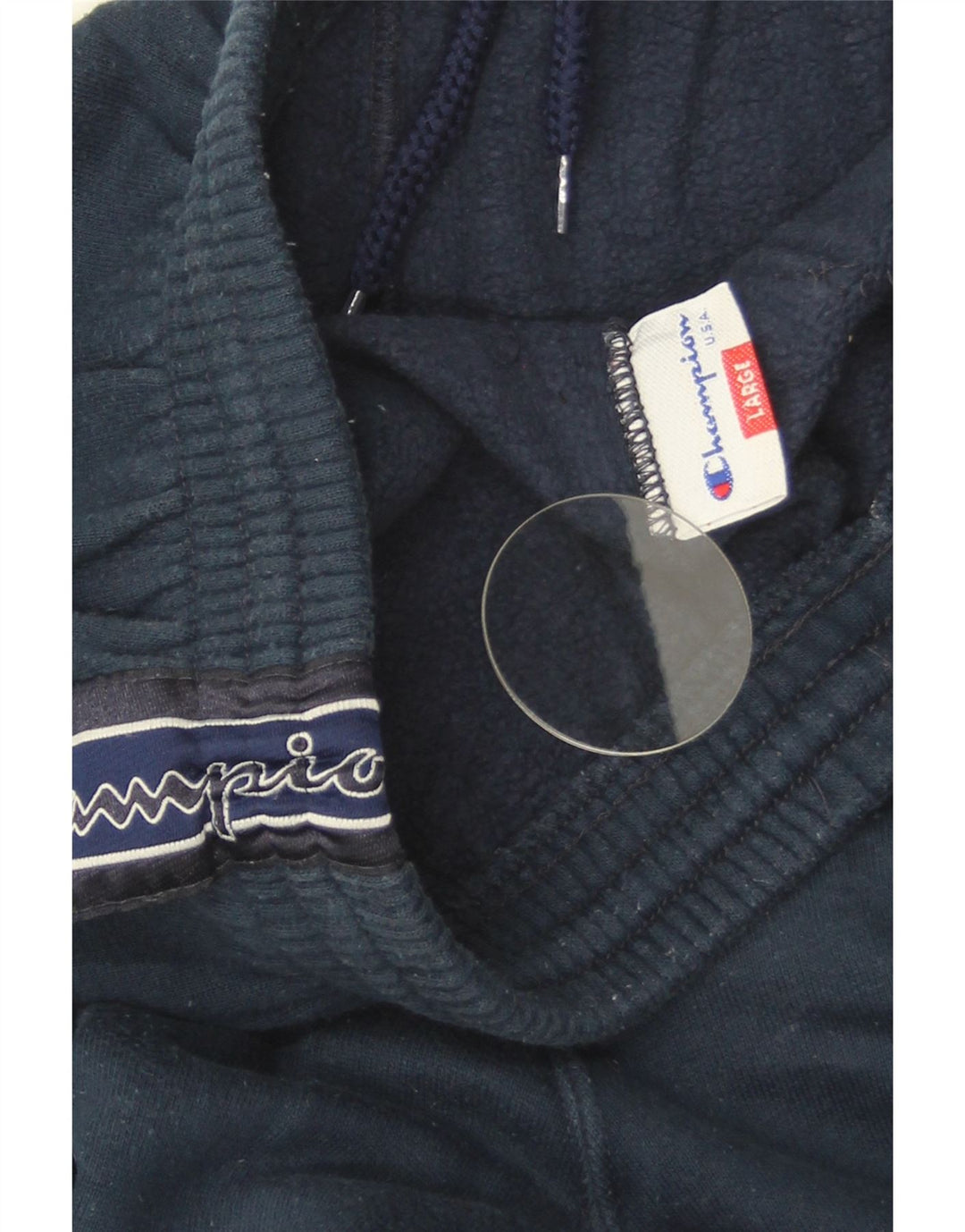 Tuta intera da uomo con grafica Champion, taglia grande, in cotone blu navy