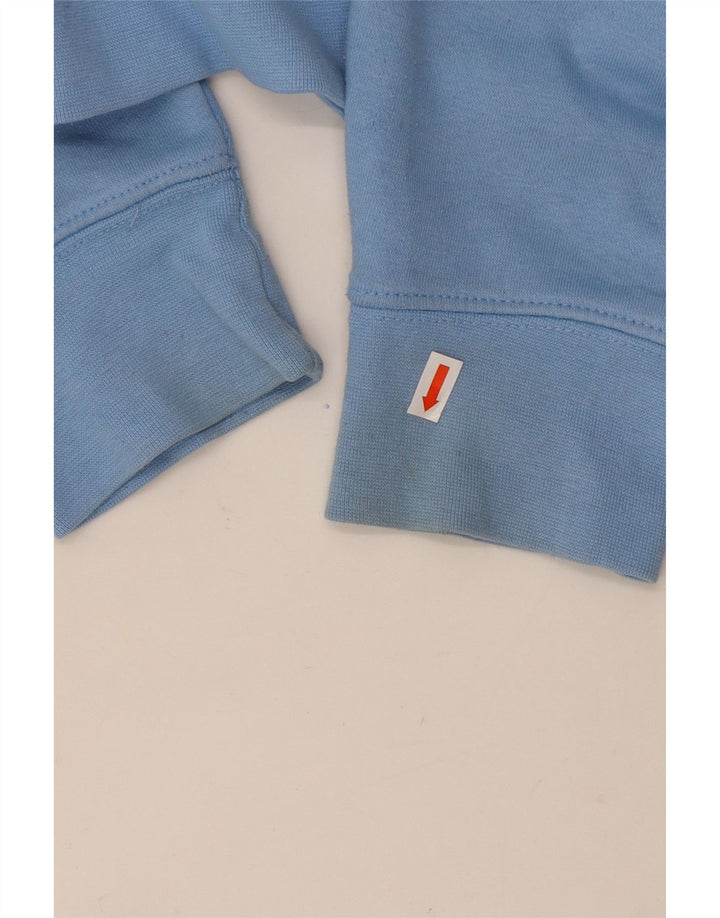 CHAMPION Mens Graphic Hoodie Jumper Medium Blue Cotton Vintage Champion and Second-Hand Champion from Messina Hembry 