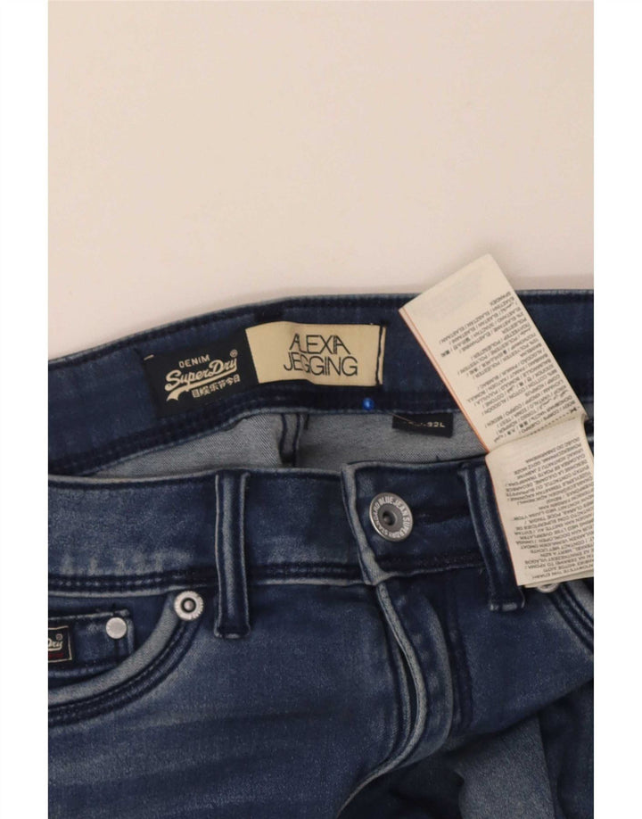 Superdry Womens Alexia Jegging Jeans W27 L32 Blue Cotton