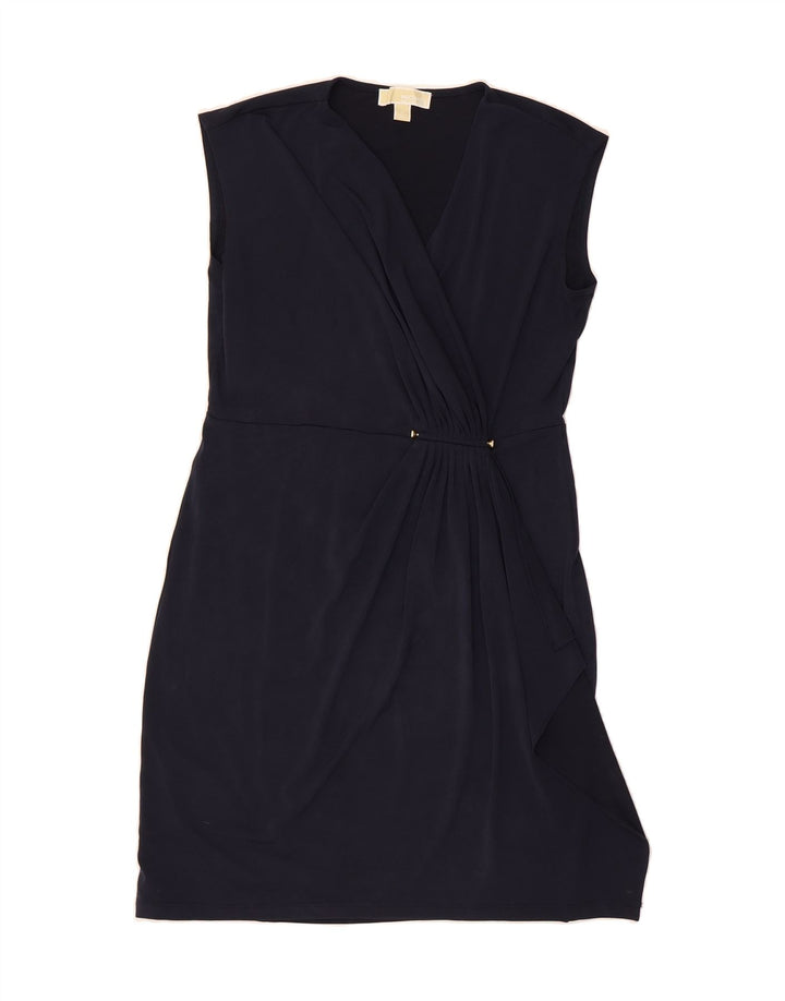 MICHAEL KORS Womens Sleeveless Sheath Dress UK 12 Medium Navy Blue Vintage Michael Kors and Second-Hand Michael Kors from Messina Hembry 