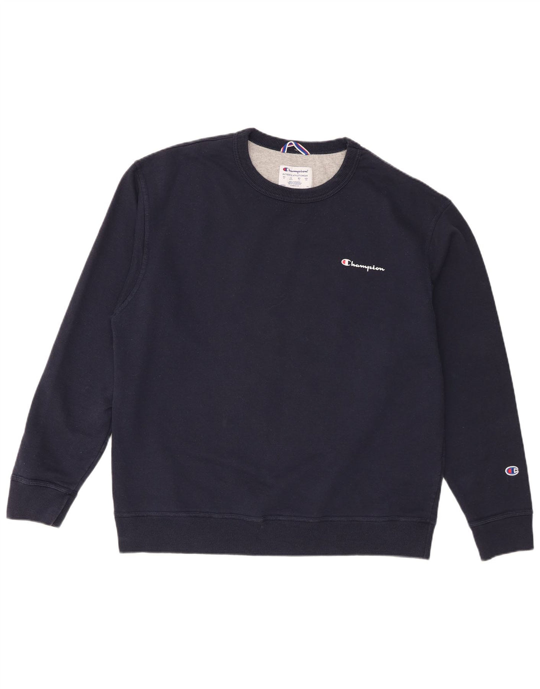 Champion Mens Sweatshirt Jumper XL Navy Blue Cotton