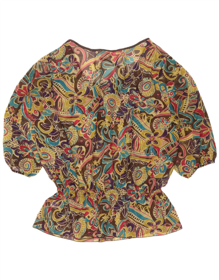 Top in camicetta trasparente da donna Marks & Spencer UK 22 3XL multicolore