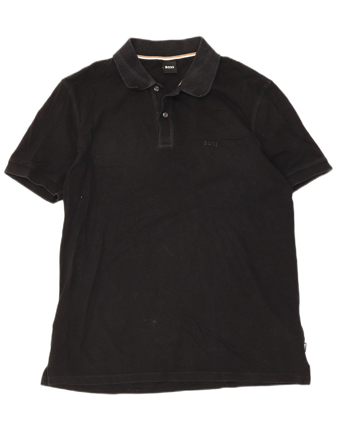 Hugo Boss Mens Polo Shirt XL Black Cotton