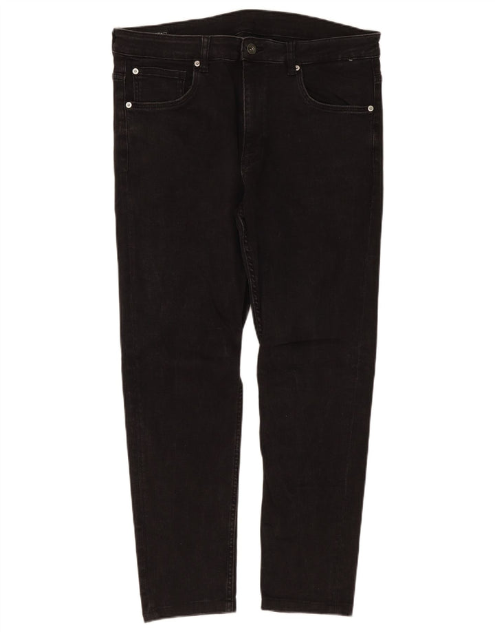Zara Mens Slim Jeans EU 46 XL W36 L28 Black