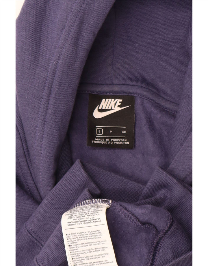 Nike Mens Hoodie Jumper Small Navy Blue Cotton